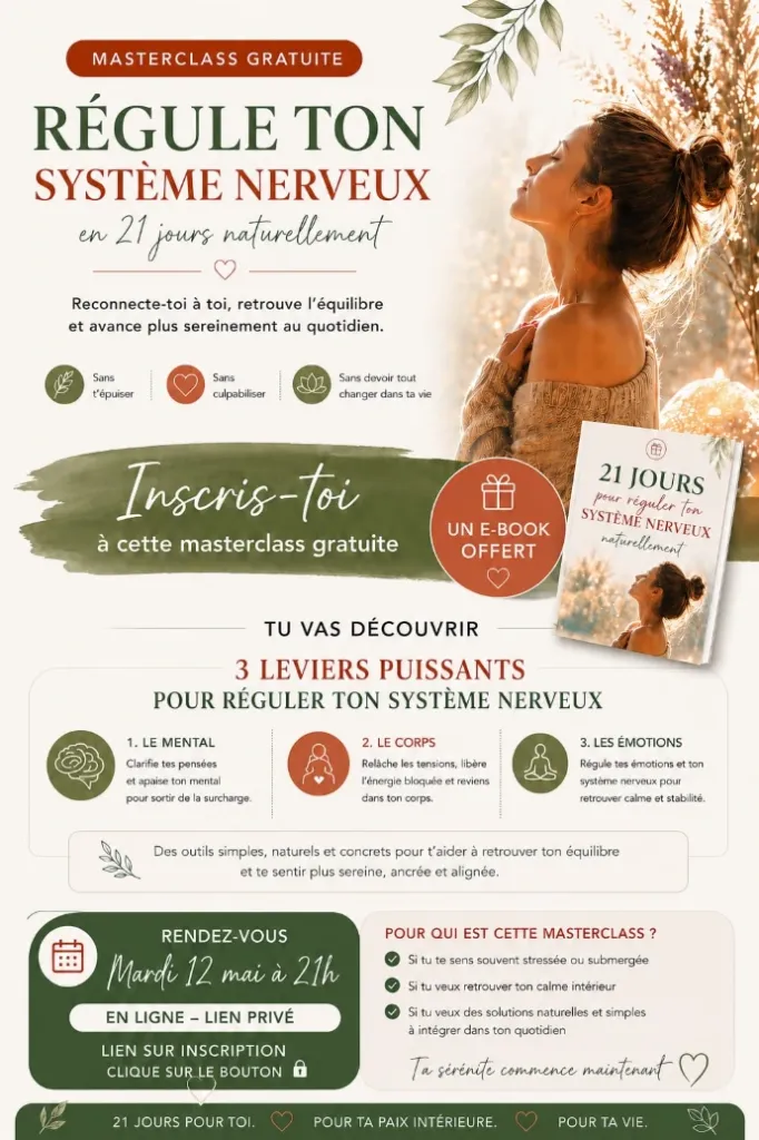 21 JOURS POUR REGULER TON SYSTEME NERVEUX :  Reconnecte toi à toi, retrouve l'équilibre, durablement...